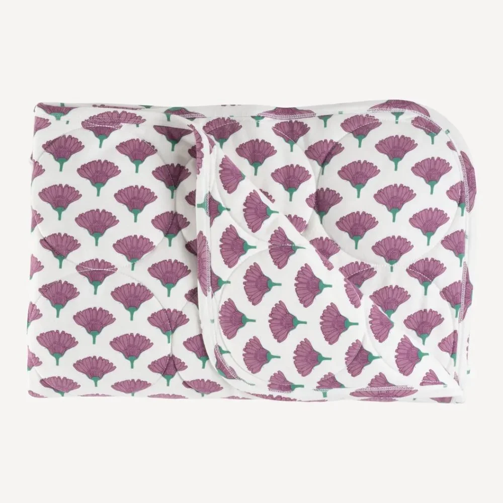 NWT Kate Quinn Orchid Marigold Circle Quilt Organic Cotton